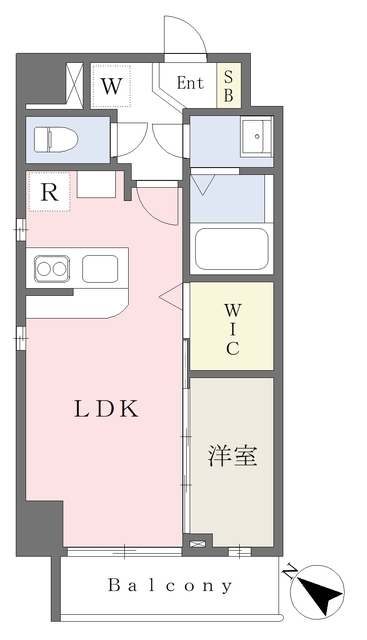 WE渡辺通りの間取り