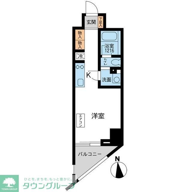 港区芝公園のマンションの間取り