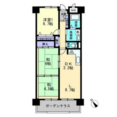 ハウベストマンショングリーンヒル_間取り_0