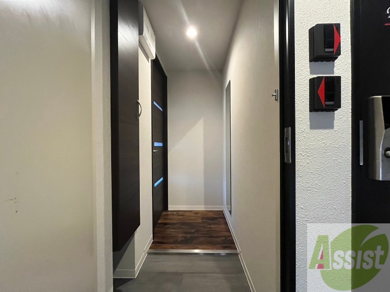 玄関　玄関にはシューズボックスもあって便利そう！