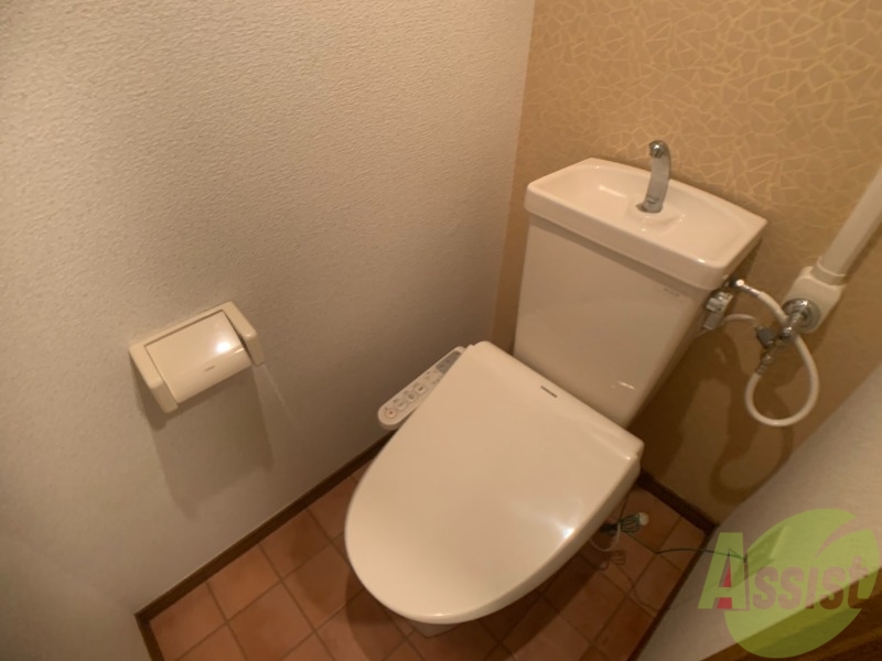 トイレ　お手洗いはお風呂と別にあるので清潔に使えていいですね。