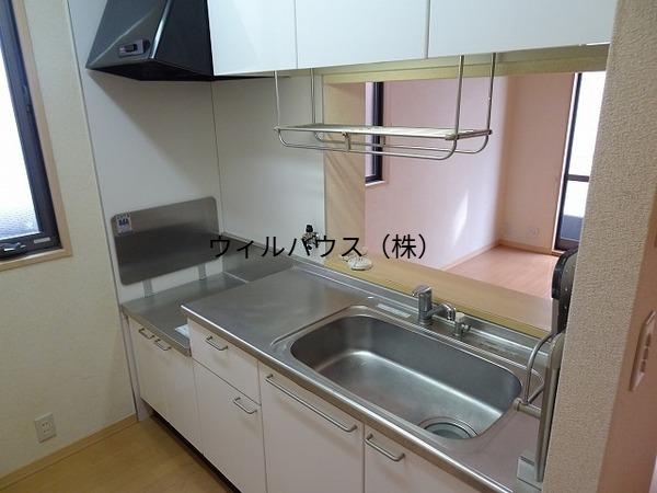 キッチン　２口ガスコンロ設置可！