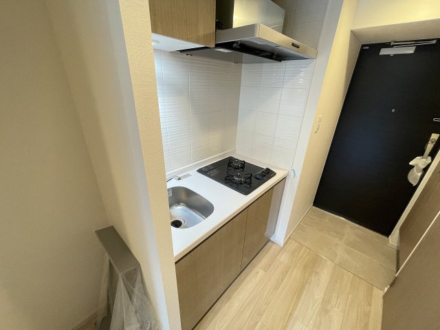キッチン　コンパクトなキッチンで掃除もラクラク