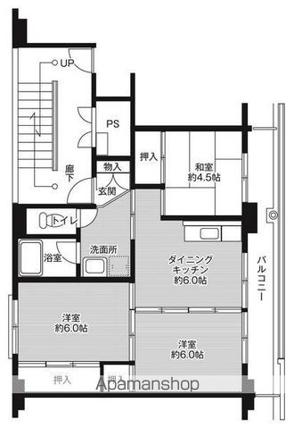 ビレッジハウス牛津1号棟の間取り写真
