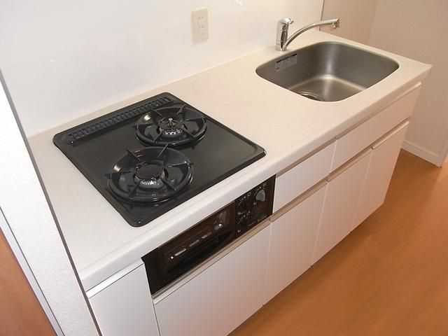 キッチン　ガス２口システムキッチン