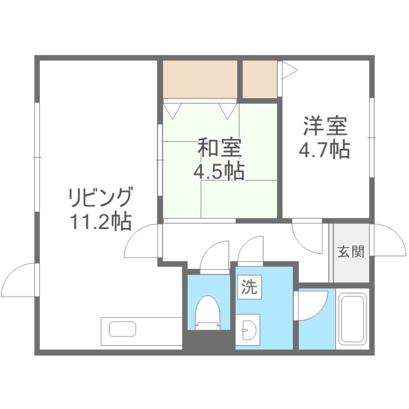 パレスほしみの間取り写真