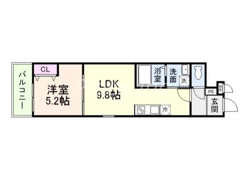 CHARME PARKSIDE 1の間取り写真
