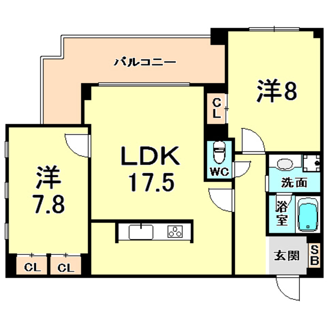 S-RESIDENCE夙川の間取り写真