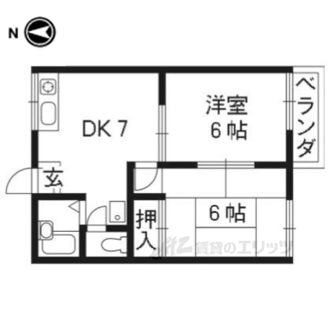 T・Sハイツの間取り写真