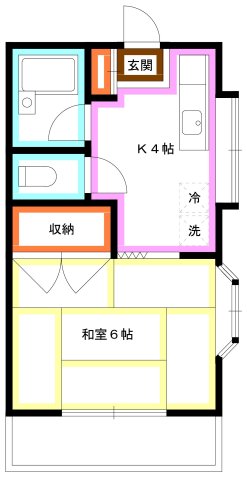 ＪＲ中央線 吉祥寺駅 徒歩10分 2階建 築37年の間取り写真
