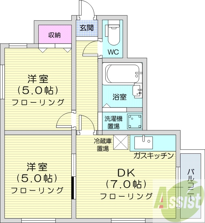 エトワール本町の間取り写真