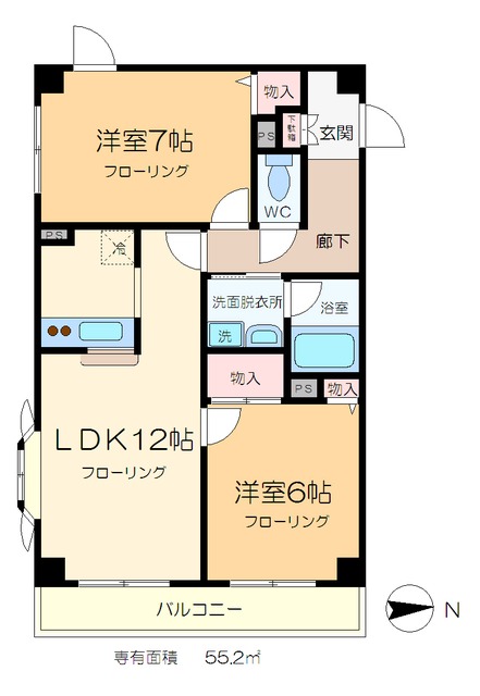 エスポワール篠崎の間取り写真