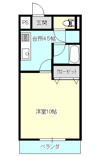 マンションK2　Aの間取り