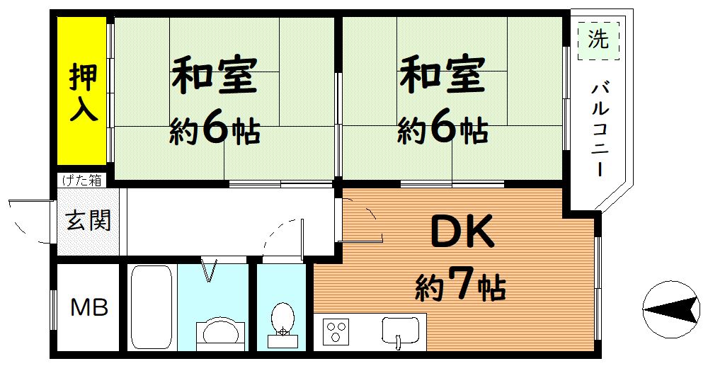 くさかマンションの間取り