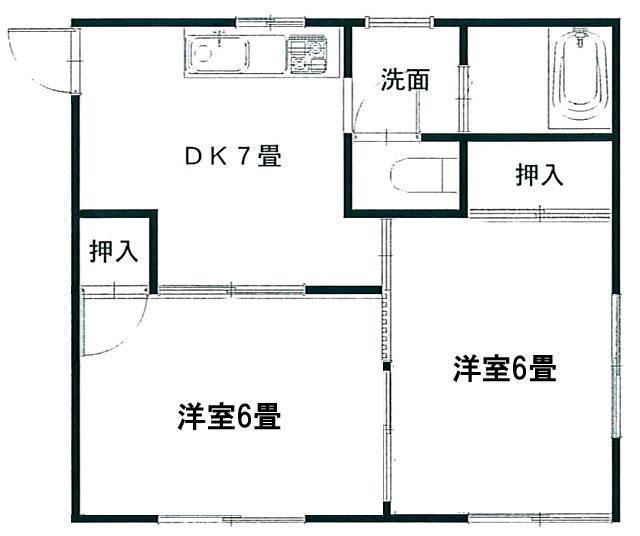 コーポミツカの間取り