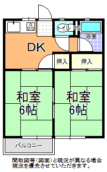 パナハイツ菊池　Ａ棟の間取り