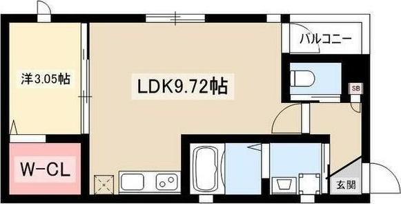 地下鉄東山線 中村公園駅 徒歩4分 4階建 築5年の間取り写真