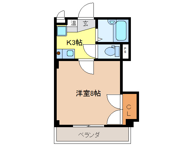 岐阜市下鵜飼のマンションの間取り