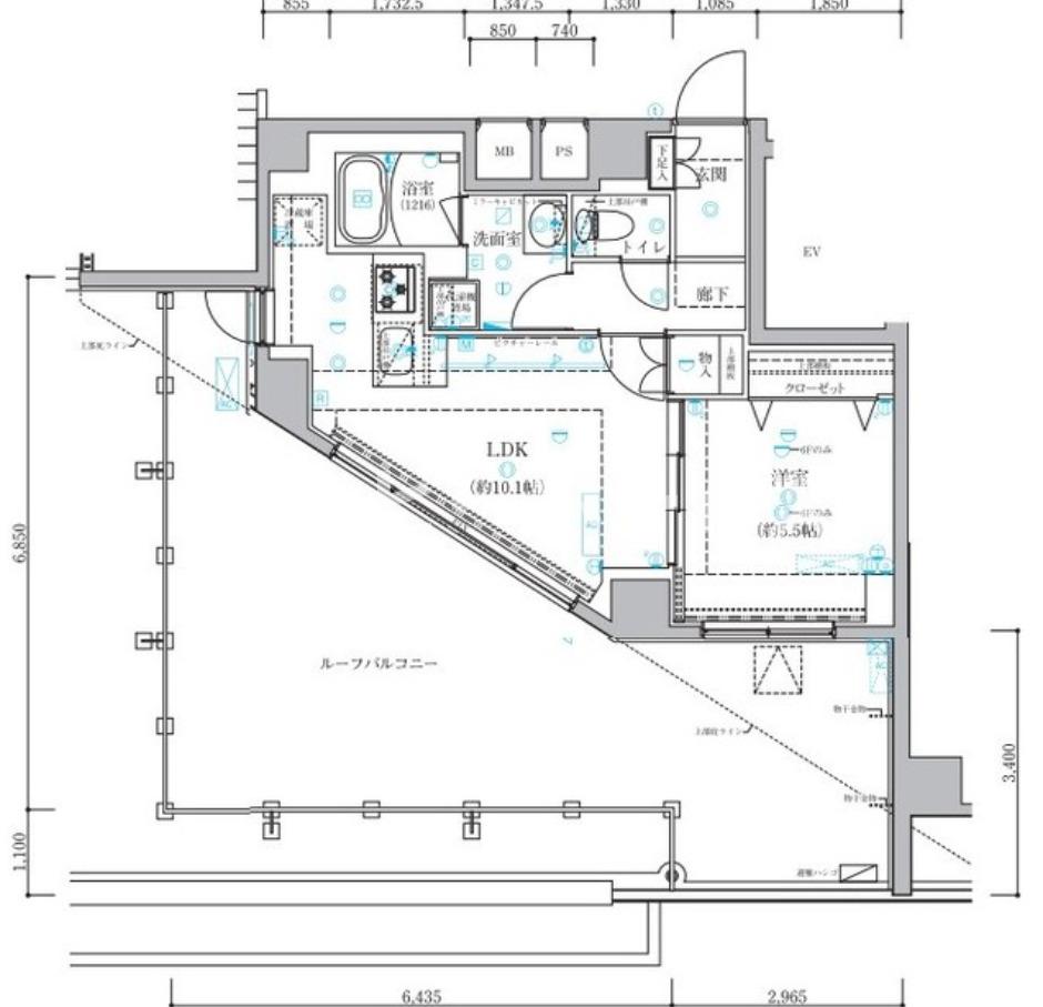 練馬区氷川台のマンションの間取り