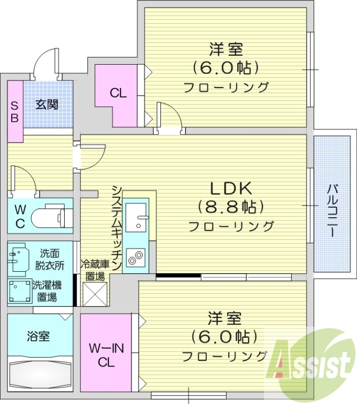 MesigGreenの間取り