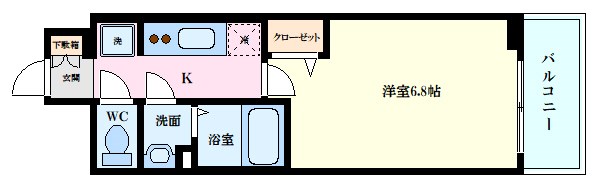 【広島市中区国泰寺町のマンションの間取り】