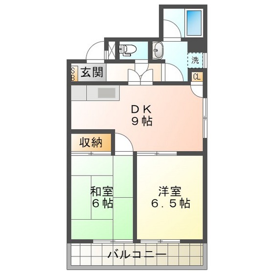 レスカール幸町の間取り