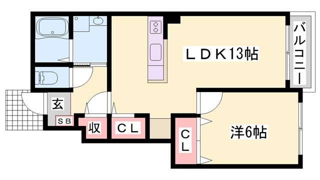 リーベル　ヴィテの間取り