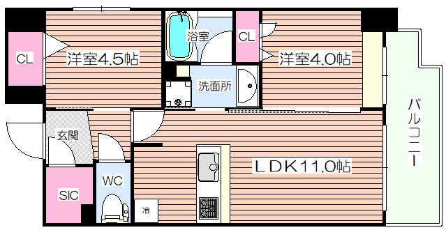 アーバネックス大阪天満橋の間取り