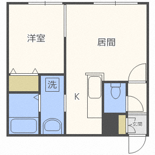 【グランパーク札幌北の間取り】