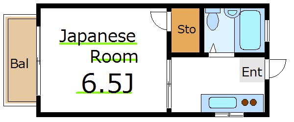 江戸川区一之江のアパートの間取り