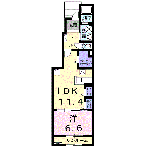 ダンデライオンＡの間取り