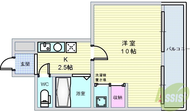 ソルカレーダの間取り