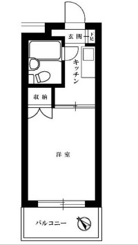 川崎市高津区諏訪のマンションの間取り