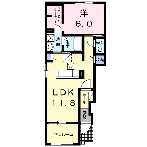 グレイスフル　IIIの間取り