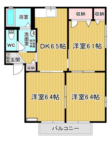 ラフォーレ・ハピネスＡの間取り