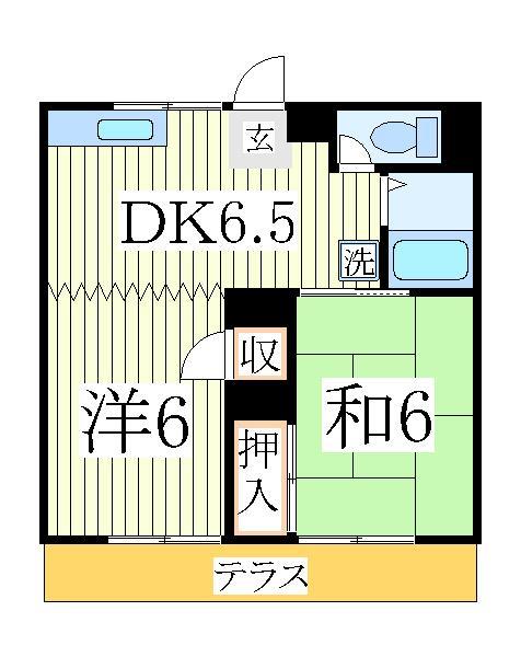 柏市高田のアパートの間取り