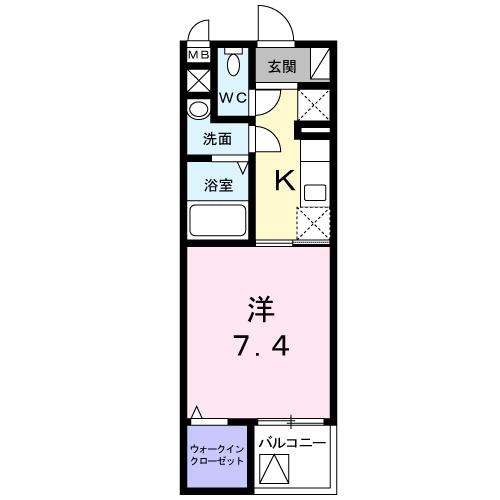 長崎市宝栄町のマンションの間取り