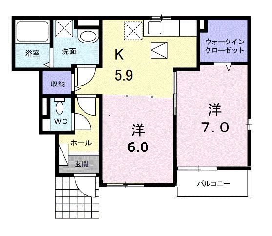 サイド・オフショアの間取り