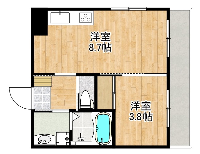 エンベロップ宝塚の間取り