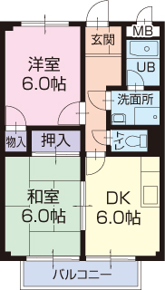 エルナージの間取り