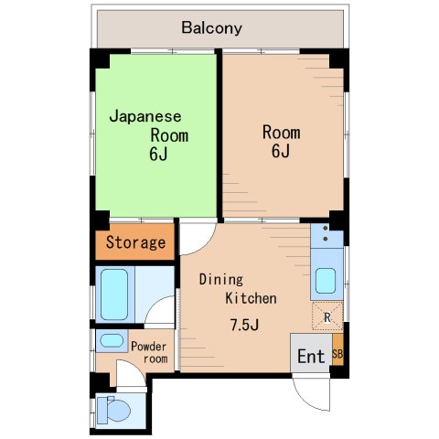 江東区東砂のマンションの間取り