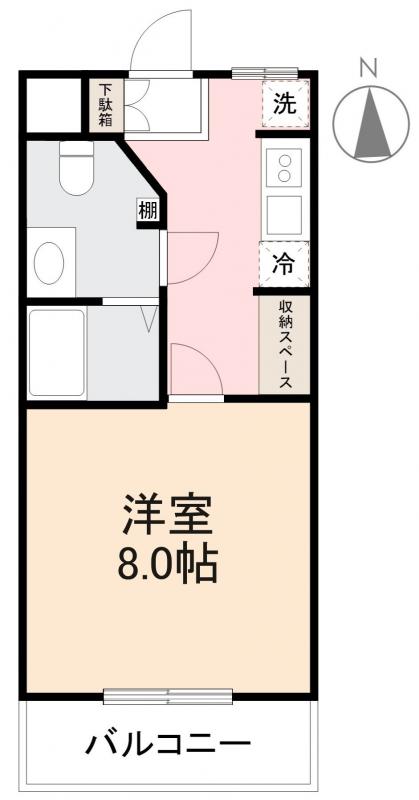 高松市今里町のマンションの間取り