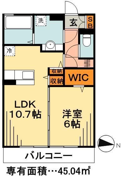 イーストエンジェル青山の間取り