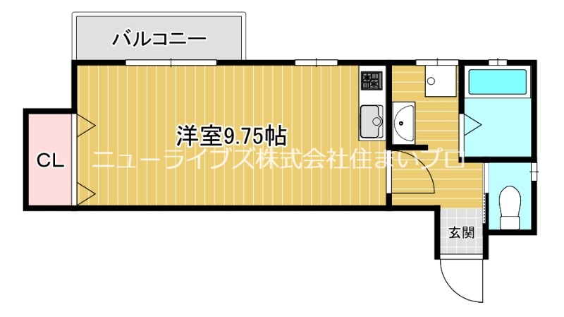 門真市垣内町のマンションの間取り