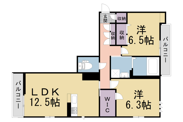 リヴェール久津川の間取り