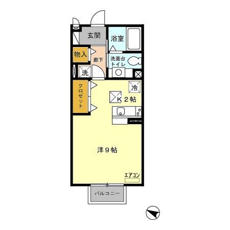 さいたま市北区宮原町のアパートの間取り