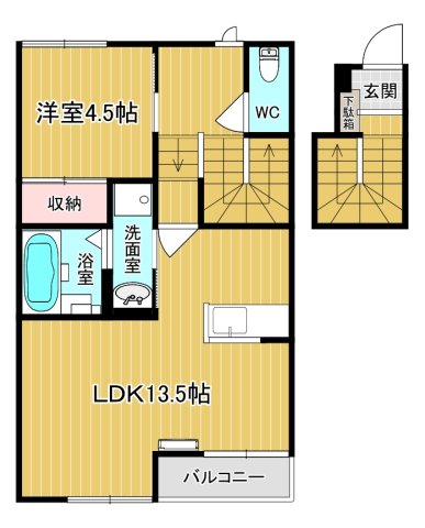 ラヴィーヌ中丸の間取り