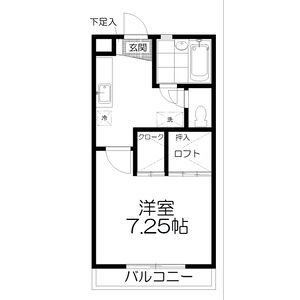 花壇ハイツの間取り