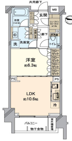 ザ・パークハウス京都河原町の間取り