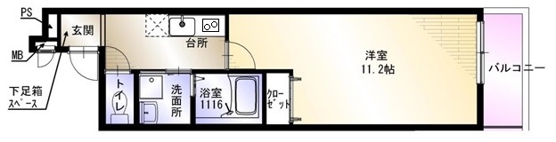 ローズステージ泉大津駅前2番館の間取り